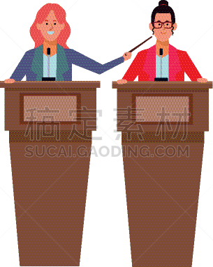 女人,指挥台,分离着色,商务,人,概念,讨论,演讲
