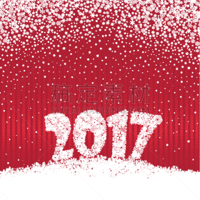 雪,2017年,节日,背景,红色,概念,自然,问候,庆祝
