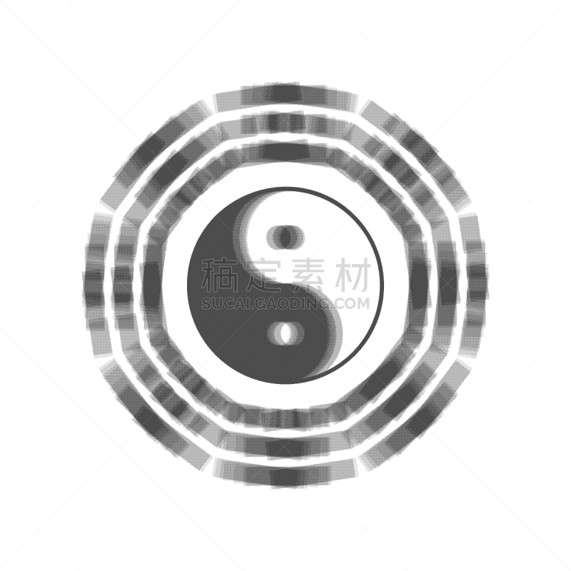 阴阳符,标志,白色,丰,哲学家,风,排列