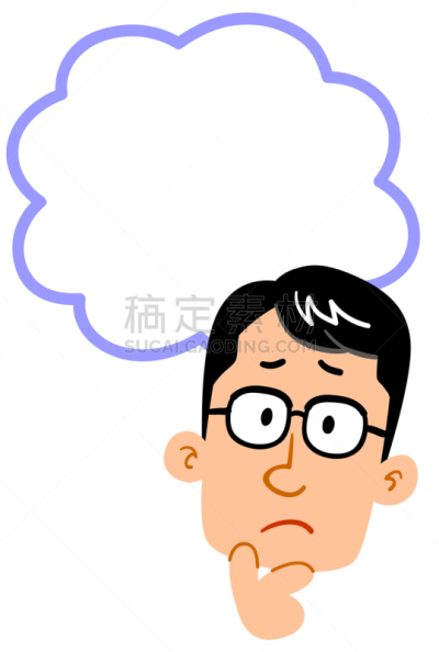 男人,人的脸部,留白,对话气泡框,人,丈夫,空白的,垂直画幅,云,计算机图标