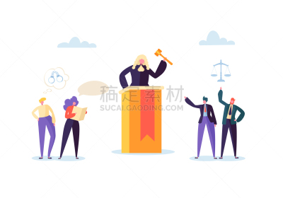 法官,概念,性格,商务,陪审员,决定