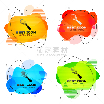 分离着色,图标,商业厨房,白色,黑色,搅拌器,不锈钢,配方,蛋糕,烹调