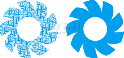 涡轮,数字,抽象拼贴画,条形码,多样,技术,图像,工业,设计元素,矢量