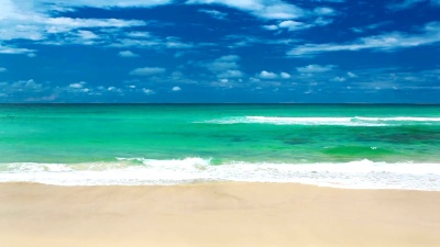 澳大利亚黄金海岸海滩波涛汹涌的海洋