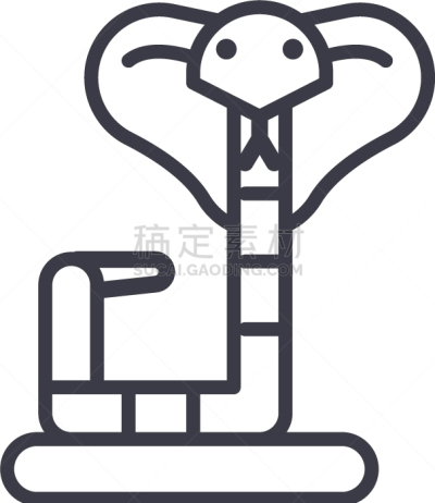 标志,线图标,蟒蛇,野生动物,直的,蛇,动物,大蟒蛇,巴西,爬行纲