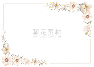 水彩画,边框,华丽的,请柬,周年纪念,浪漫,植物群,婚礼,花,问候