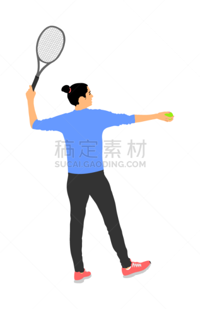 sport woman tennis player isolated on white
