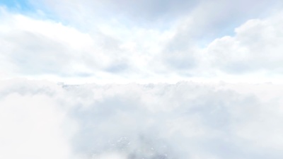 飞过云层的天空