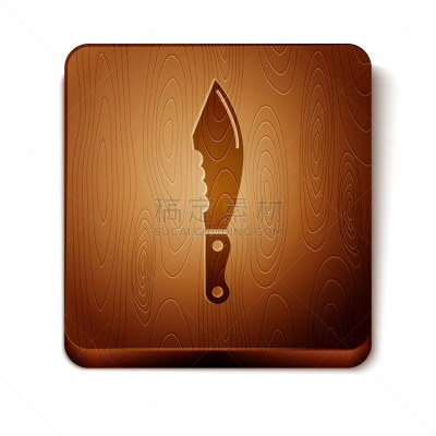 绘画插图,木制,矢量,方形画幅,分离着色,图标,按钮,白色背景,刀