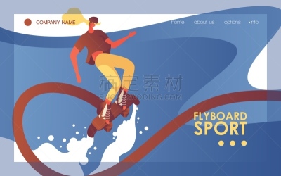 运动,模板,概念,性格,矢量,水平画幅,明亮,青年女人,波浪,休闲活动