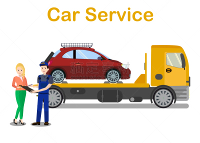 汽车,模板,公寓,计划书,交通,女人,拖运卡车,服务,撤退