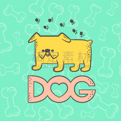 可爱的,狗,动物,斗牛犬,讽刺漫画,幽默,脚印,脉搏图,纯种犬,爱