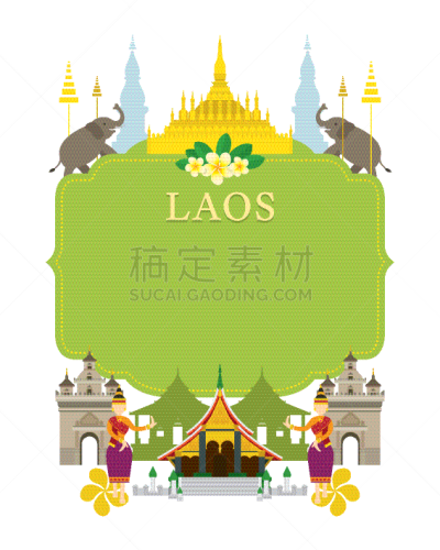 著名景点,传统舞,老挝,建筑结构,亚洲,国内著名景点,传统,人,图像,琅勃拉邦