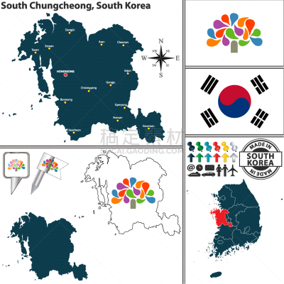 韩国,查济,南,非都市风光,形状,国内著名景点,职权,图像,矢量