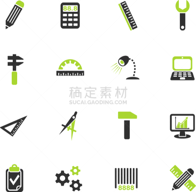 工程师,图标集,工匠,技术员,男人,技术,工业,图像,矢量