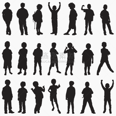 boy silhouettes