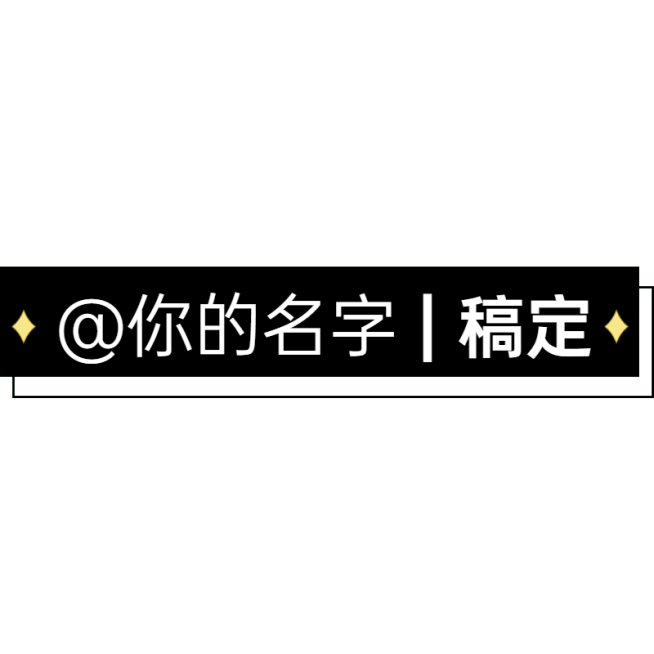 通用简约署名水印文字预览效果