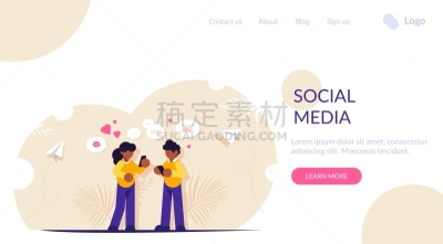 传媒,模板,现代,消息,概念,网页,人,沟通,收到