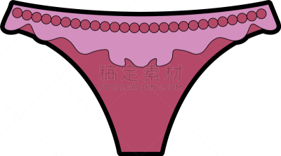 分离着色,丁字裤,女性,图标,女人,女孩,魅力,时尚,图像,矢量