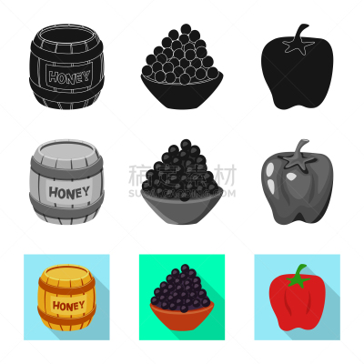 商品,图标集,蔬菜,素食,清新,香料,环境,设计,尝,烹调