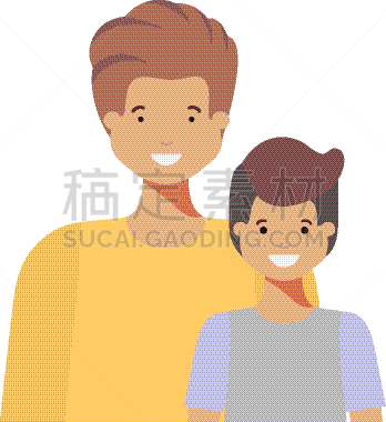 父亲,儿子,性格,头像,可爱的,女儿,家庭,公亩,微笑,爱