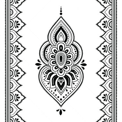 华丽的,荷花,四方连续纹样,绘画插图,乱画,矢量,手,轮廓
