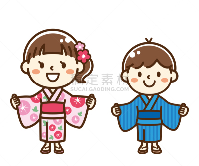 便装和服,儿童,衣服,可爱的,男孩,盂兰盆节,人,和服,仅日本人,七夕节