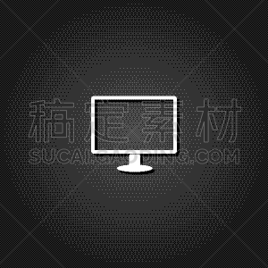 平坦的,图标,商务,计算机,技术,模板,现代,液晶显示,监视,沟通