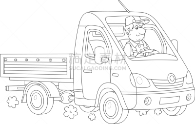 小的,迅速,轻量车,轮廓,汽车,图像,货车运输,厢式货车,奋斗,运输