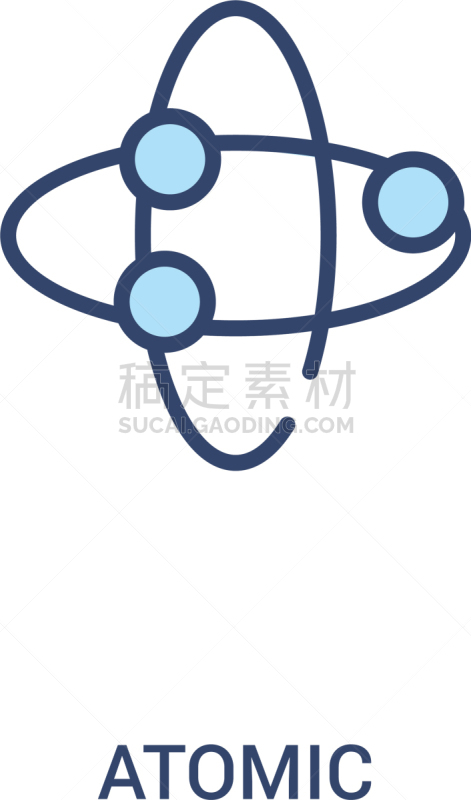 原子,概念,图标,线条,极简构图,两个物体,轮廓,白色,化学制品,直的