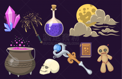 魔术师,个性,巫术,图像特效,魔术,魔杖,图标,明亮,闪亮的,发光