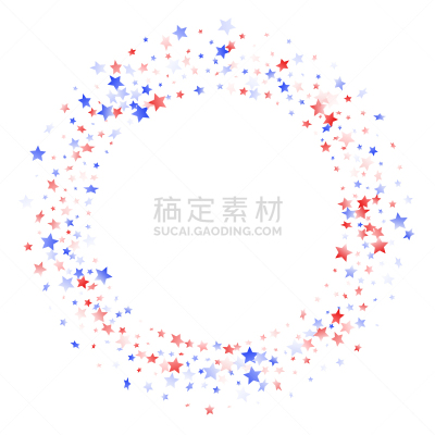 红色,美国,矢量,蓝色,星形,白色,背景,五彩纸屑,七月