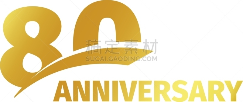 分离着色,品牌名称,抽象,黄金,80周年,生日,50年节,周年纪念,庆祝