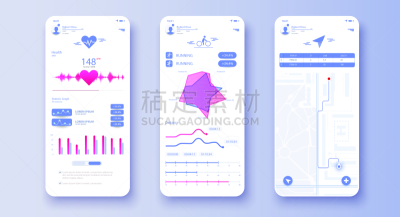 运动,模板,矢量,计算机图标,手机,移动应用程序,蜘蛛网,平坦的,设计,联系