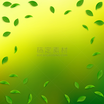 叶子,机会,茶树,清新,绿色,自然,黄色,波兰,落下,飞