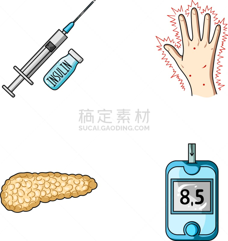 注射器,胰岛素,动物胰腺,糖尿病,葡萄糖,矢量,血管,生病,瘦身,抓