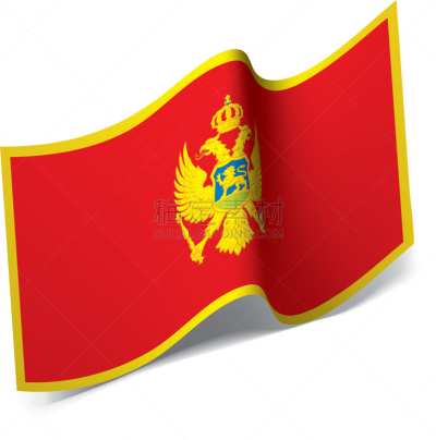 黑山,分离着色,欧洲,职权,国内著名景点,红色,概念,纺织品,矢量