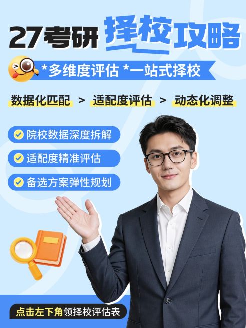 教育培训学历教育考研择校规划服务介绍人像小红书封面预览效果