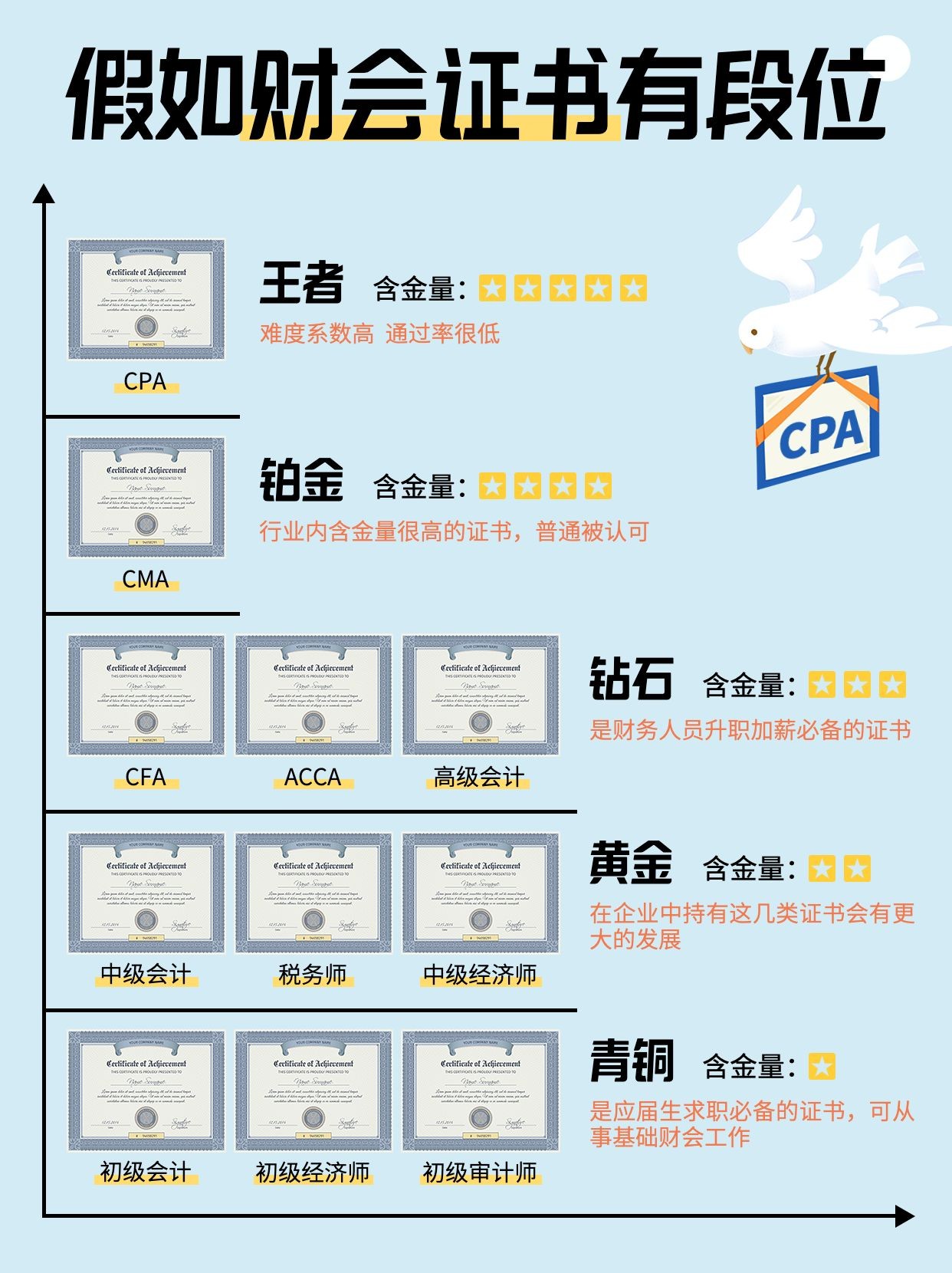 点击进入编辑 会计财会金字塔小红书配图预览效果