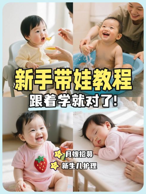 母婴科普攻略分享小红书封面预览效果