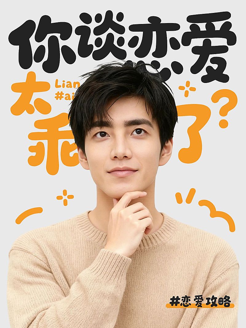 知识付费个人情感知识科普人像小红书封面