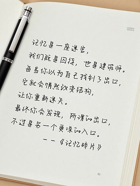 电影金句分享语录书单小红书配图aigc