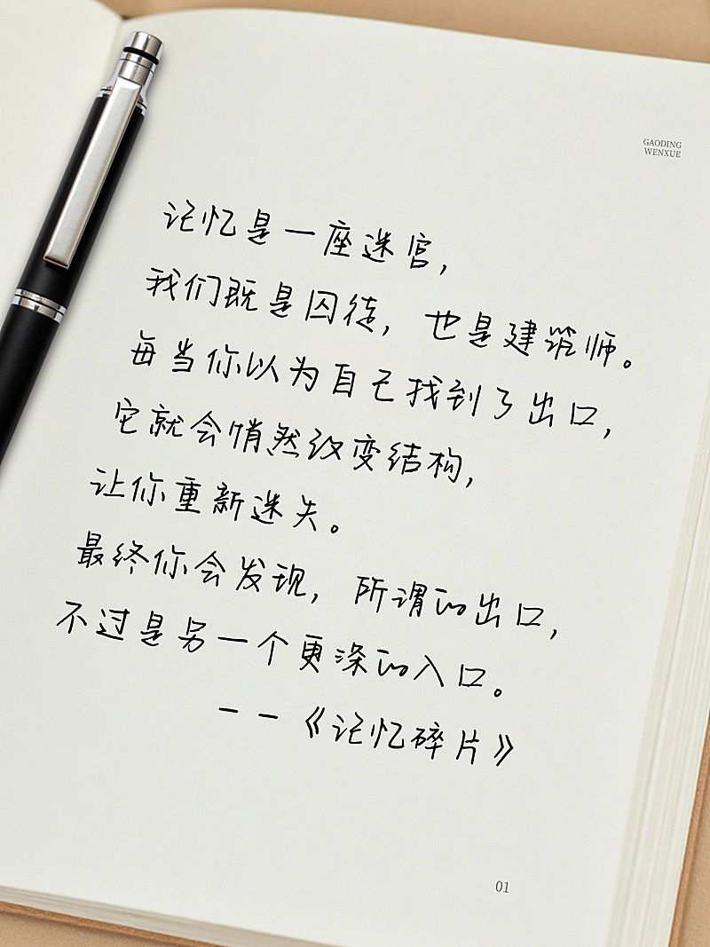 电影金句分享语录书单小红书配图aigc