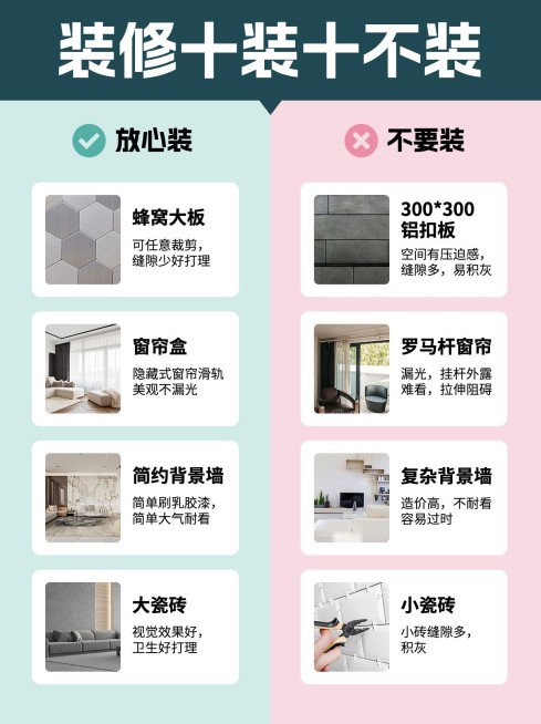 家居装修分享对比图避坑指南红黑榜小红书配图预览效果