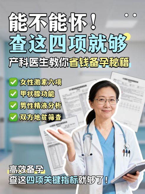 孕产母婴备孕优生优育检查攻略人相小红书封面预览效果