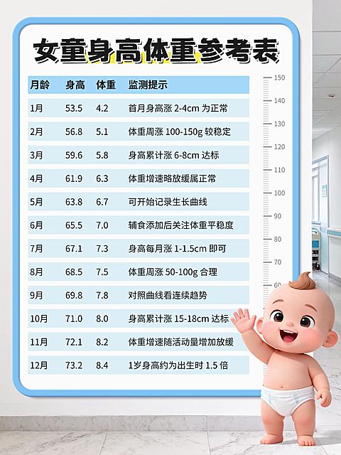 母婴亲子新生儿身高体重科普小红书配图