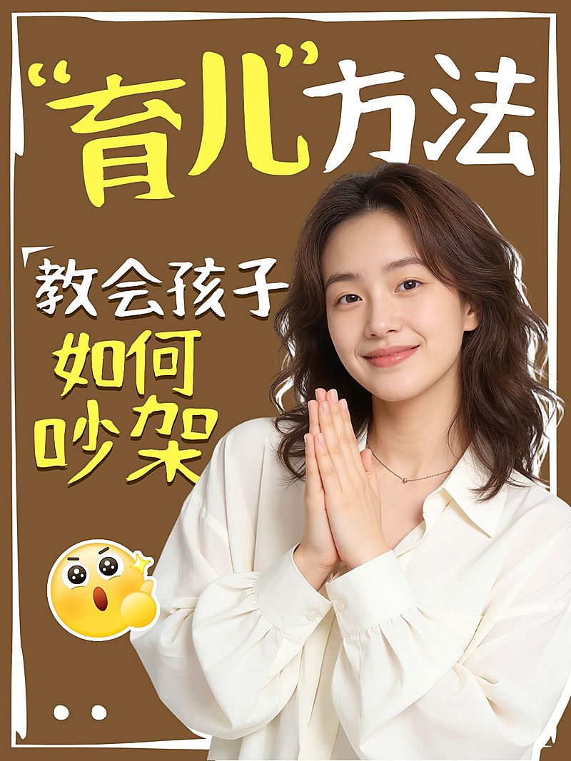 知识付费家庭亲子育儿攻略指南人像小红书封面