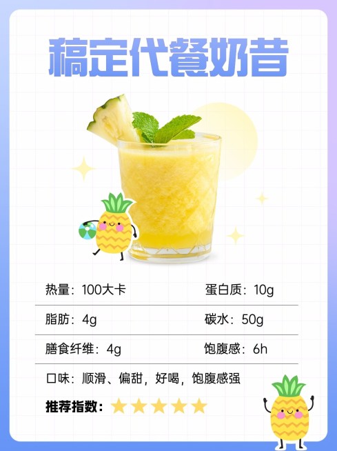 餐饮美食代餐奶昔测评小红书套装小红书配图预览效果