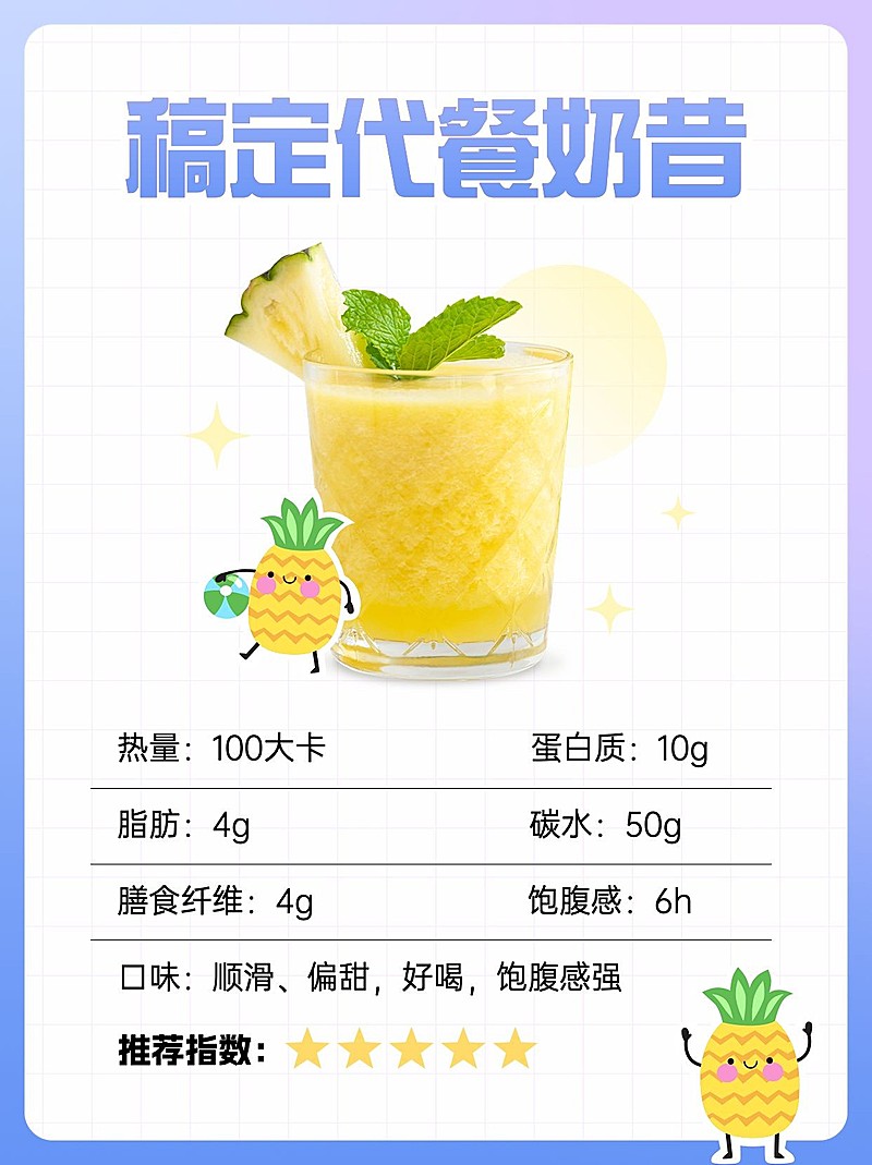 餐饮美食代餐奶昔测评小红书套装小红书配图