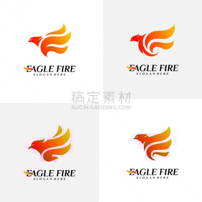 鸟类,品牌名称,概念,火,凤凰,商务,设计,布置